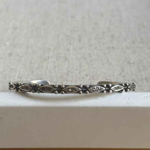 Chan Luu Champagne Diamond Sterling Silver Cuff